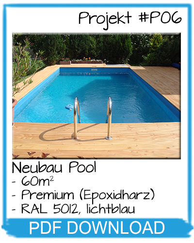 Neubau Pool selbst bauen Beispiel